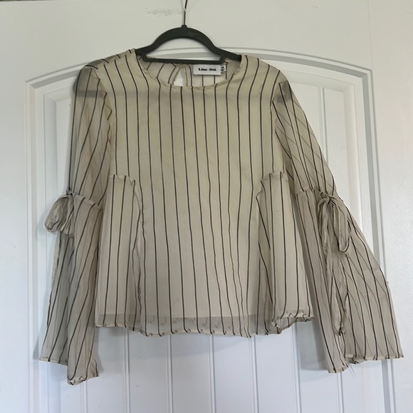 Revolve Line And Dot Revolve Brand Striped Sheer Top Size XS - Picture 1 of 8